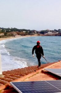 Instalación de lineas de vida en un hotel