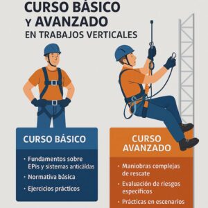 Curso básico y avanzado en trabajos verticales