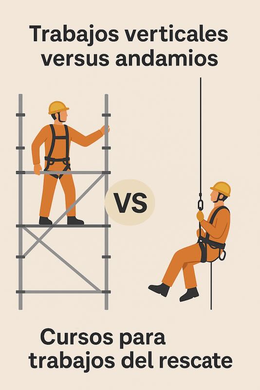andamios versus trabajos verticales