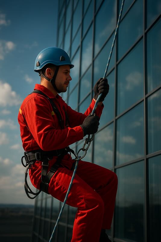 Formación práctica en trabajos verticales con EPIs reales