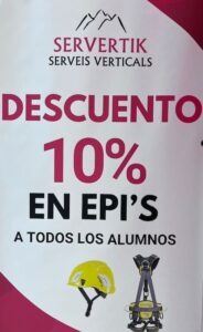 Descuento del 10% en EPIs a los alumnos de Servertik