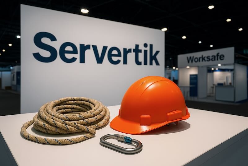 Equipo de Servertik en la feria Worksafe